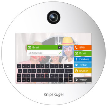 Fotobox Drucker E-Mail SMS